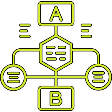 b b simgesinin vektör illüstrasyonu