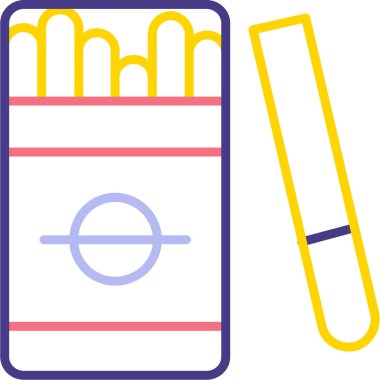 yiyecek web renk vektörü illüstrasyonu