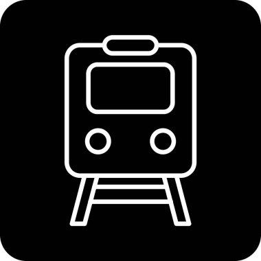 Tren simgesi. Tren vektör simgesi web tasarımı için basit örnek