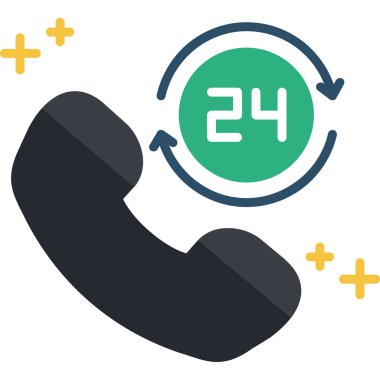 Müşteri hizmet renkli vektör simgesi