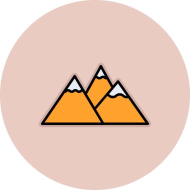 dağ ikonu vektör illüstrasyonu