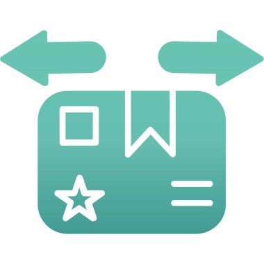 Bir yıldız simgesinin vektör illüstrasyonu