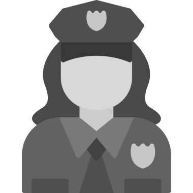 subay simgesi, düz stil tasarımı