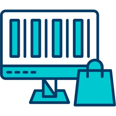 dizüstü bilgisayar alışveriş sepeti simgesi