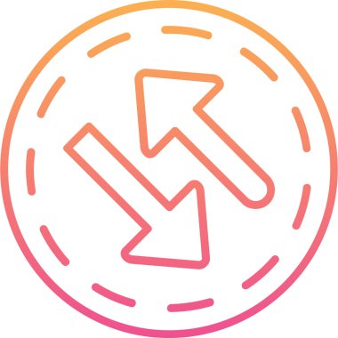 Bozuk para simgesinin vektör illüstrasyonu