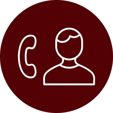 Çağrı merkezi vektör simgesi. düz biçim simge simgesi pictogram, yuvarlak açılar, beyaz arkaplan.