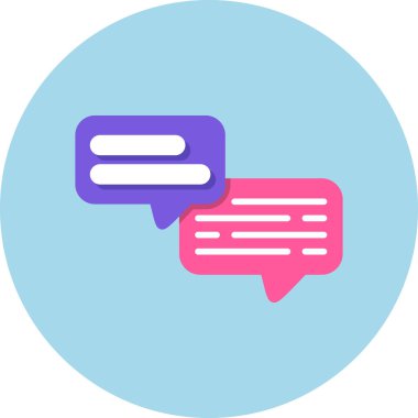 konuşma kabarcığı vektör çizimi