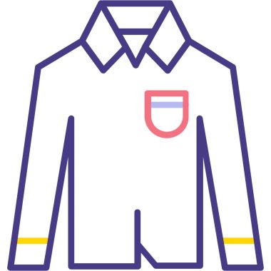 Gömlek. Web simgesi basit illüstrasyon