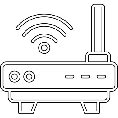 Yönlendirici. Web simgesi basit illüstrasyon