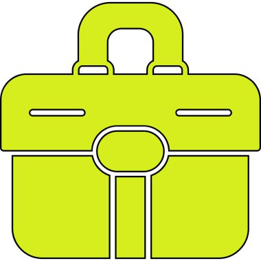 Çanta. Web simgesi basit tasarım