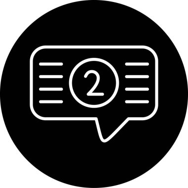 Konuş. Web simgesi basit illüstrasyon