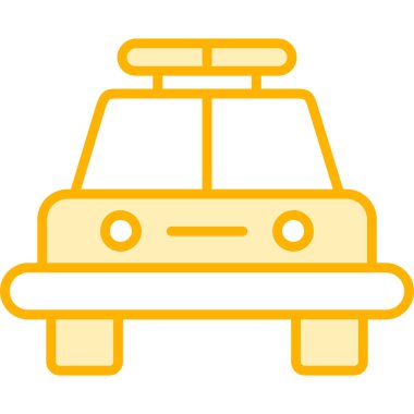 Taksi simgesi modern illüstrasyon