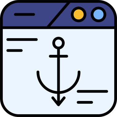 Tekne. Web simgesi basit illüstrasyon