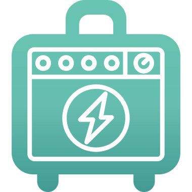 Elektrik güç simgesi, vektör illüstrasyonu