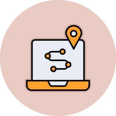 Harita işaretleyici vektör simgesi