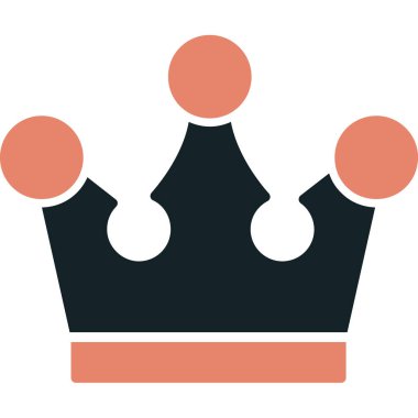 kraliyet düz vektör simgesi