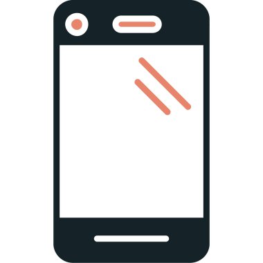 Cep telefonu. Web simgesi basit illüstrasyon