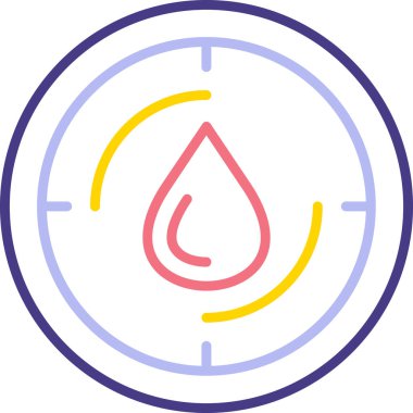 Hedef. Web simgesi basit illüstrasyon