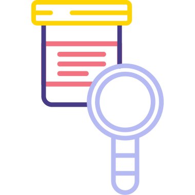 Web arama renk simgesi, vektör