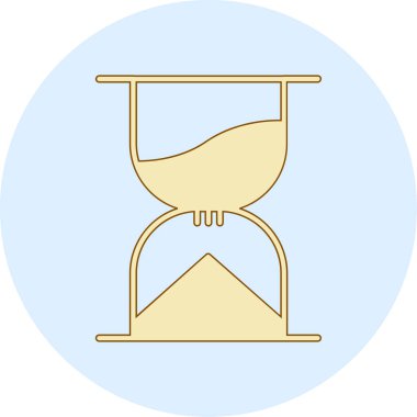 kum saati ikonu vektör illüstrasyonu