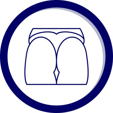 şort web simgesi basit tasarım