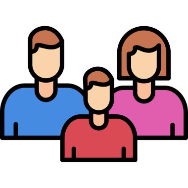 grup insan simgesini ana hatlar biçiminde gruplandırın