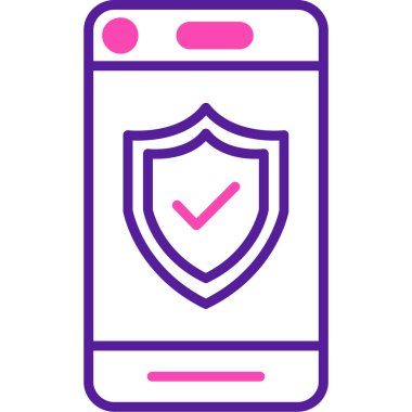 Akıllı telefon. Web simgesi basit illüstrasyon