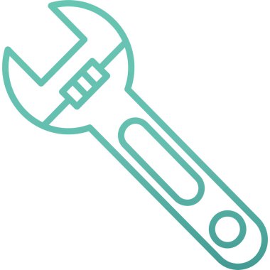 Tornavida. Web simgesi basit illüstrasyon