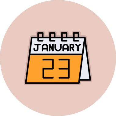 Takvim simgesi, vektör çizimi