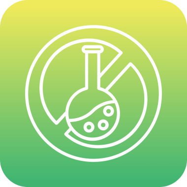 Kimyasal Serbest Web simgesi, vektör illüstrasyonu