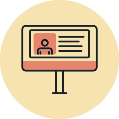 Bir insan simgesinin vektör illüstrasyonu