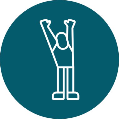 Çocuk zıplama ikonu. vektör illüstrasyonu