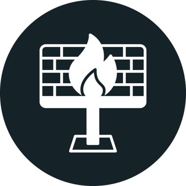 Ateş vektörü simgesini ateşle