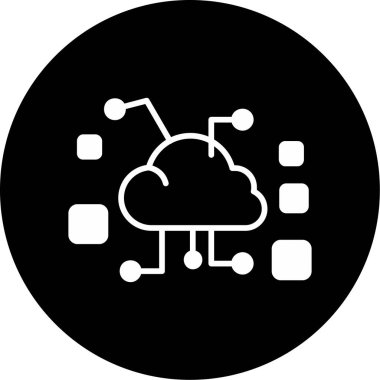 özet biçiminde veri bulut ağ simgesi