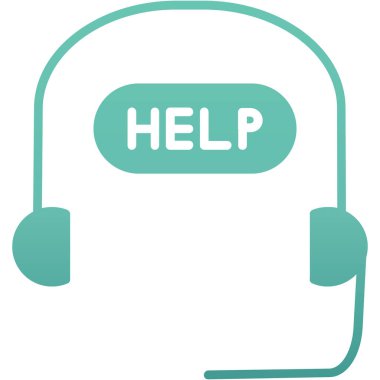 yardımcı vektör renk simgesi