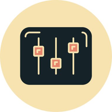 devre kartı düz simgesi, vektör