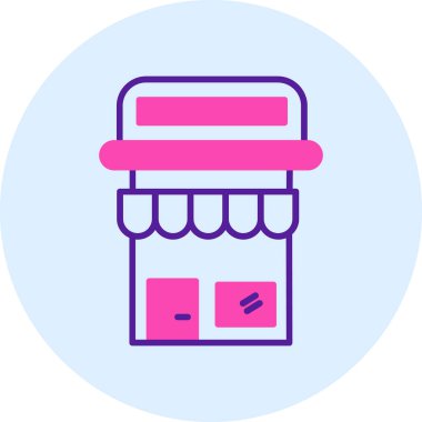 mağaza web simgesi basit illüstrasyon