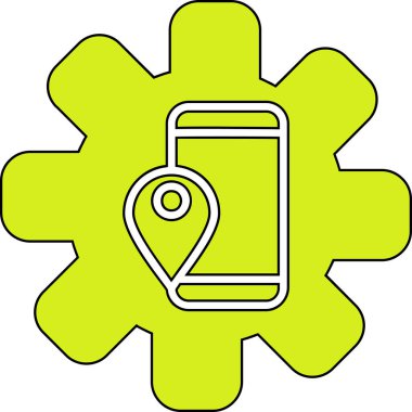 Modern bir simgenin vektör illüstrasyonu