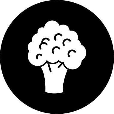 Beyin. Web simgesi basit tasarım