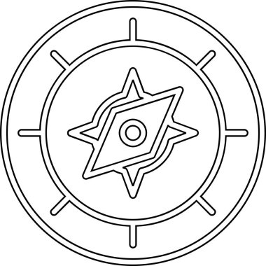 Pusula simgesi vektör resimlemesi