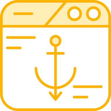 Gemi. Web simgesi basit illüstrasyon