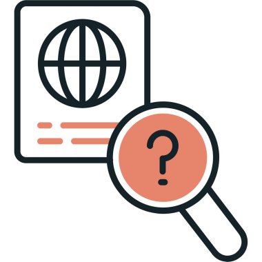 Arama vektör çizgisi simgesini bul