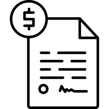 Bill Doları simgesi, vektör illüstrasyonu