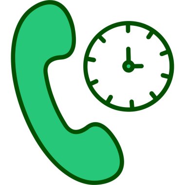 Çağrı merkezi simgesi. Web için telefon vektör simgelerinin özet çizimi