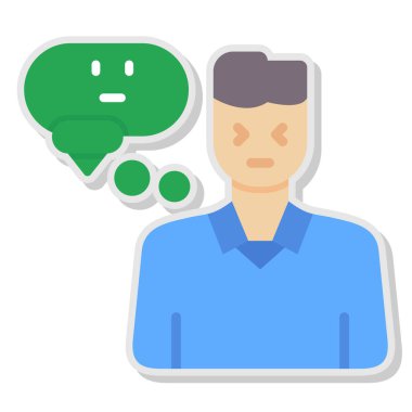 Sohbet simgesi, vektör çizimi