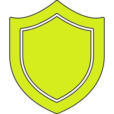 kalkan ikon vektör illüstrasyonu