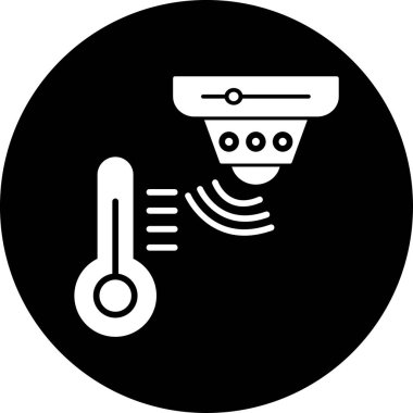 Bir cctv simgesinin vektör illüstrasyonu