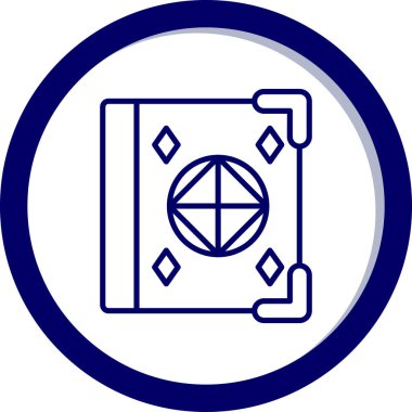 Bir pusula simgesinin vektör illüstrasyonu