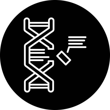 DNA vektör simgesi modern basit vektör illüstrasyonu