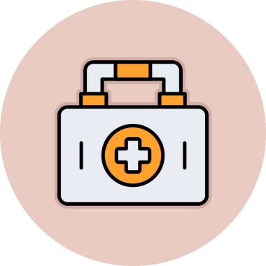 Yardım kiti vektör simgesi